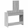 vidaXL Dressing Table Grey 39.37 x 16.14 x 55.12 in Engineered Wood