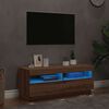 vidaXL TV Cabinet Artisan Oak Engineered wood 39.4 in x 13.8 in x 15.7 in