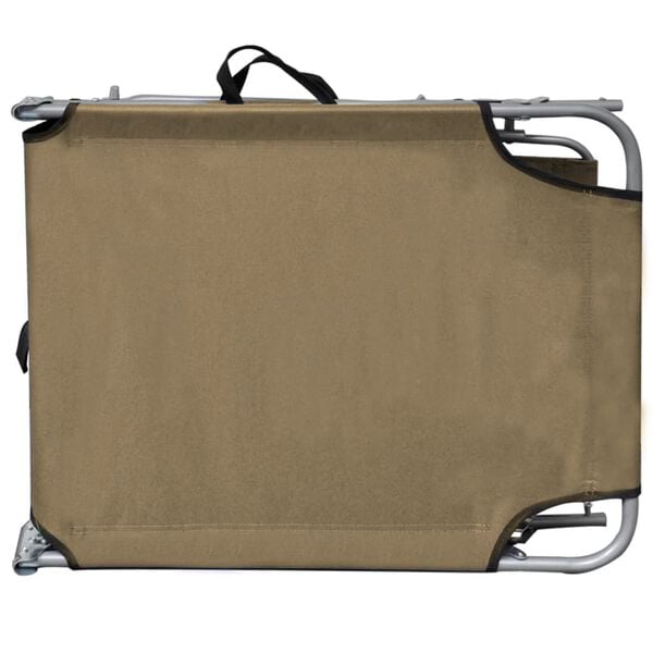 vidaXL Sunlounger Taupe