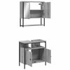 vidaXL Bathroom Furniture Set Grey Sonoma Engineered wood Medium
