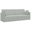 vidaXL Floor Sofa Bed Light Grey 83.86 x 27.56 x 30.31 in Velvet