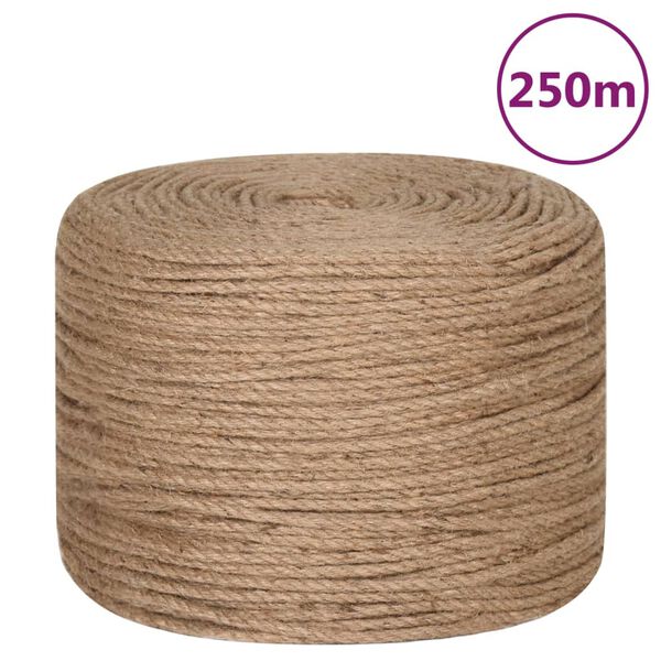 vidaXL Jute Rope 820.2 ' Long 0.16 " Thick