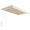 vidaXL Awning Cream Aluminum 118.1 in width Tiltable Awning