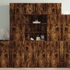vidaXL Storage Cabinet Smoked Oak Engineered Wood Extra Tall