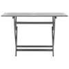 vidaXL Dining Table Grey with a natural finish