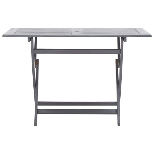 vidaXL Dining Table Grey with a natural finish