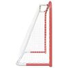 vidaXL Hockey Goal with Net Red&White 60.2x23.6x46.5" Steel&Polyester
