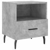 vidaXL Bedside Cabinet Set of 2 Concrete Grey