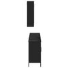 vidaXL Bathroom Cabinet Set Black