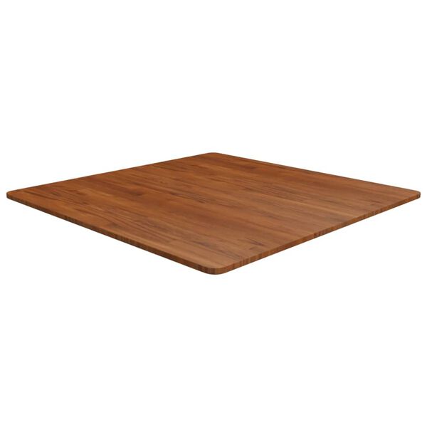 vidaXL Table Top dark brown solid oak wood 35.4 x 35.4 in Durable