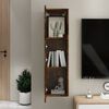 vidaXL Wall-mounted TV Cabinet Smoked Oak Engineered wood Medium Storage