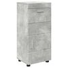 vidaXL Bathroom Cabinet Set with Drawer TULUM Concrete Grey