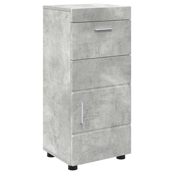 vidaXL Bathroom Cabinet Set with Drawer TULUM Concrete Grey