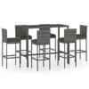 vidaXL Garden Bar Set Grey, Anthracite