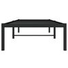 vidaXL Metal Bed Frame without Mattress Black 31.5"x78.7"