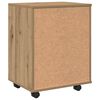 vidaXL Rolling Cabinet Old wood Engineered wood Medium Rolling Cabinet