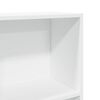 vidaXL Bookcase White Engineered Wood 23.6x9.4x42.9 in Bookcase