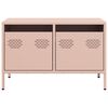 vidaXL TV Cabinet Pink Cold-rolled steel 26.8x15.4x17.1 in TV Cabinet