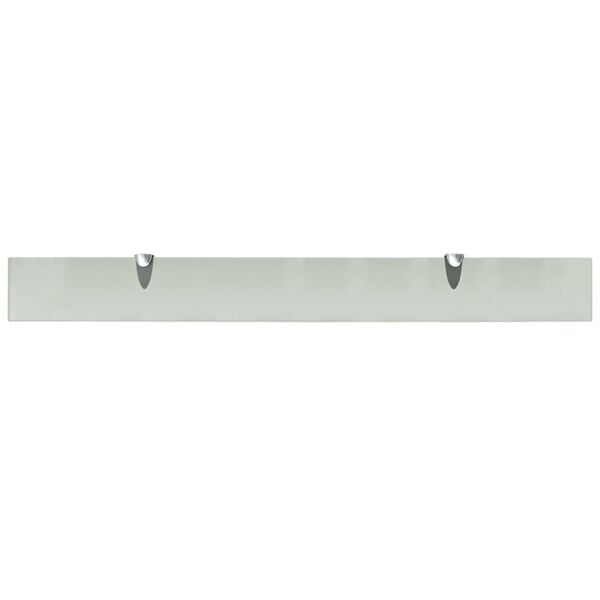 vidaXL Floating Shelf Frosted Tempered safety glass 35.4 x 3.9 in