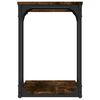 vidaXL Side Table Smoked Oak Engineered Wood, Steel Side Table