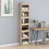 vidaXL Book Cabinet Sonoma oak Engineered wood Tall Book Cabinet