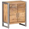 vidaXL Sideboard Natural wood with grey finish Rough mango wood and iron