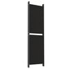 vidaXL 6-Panel Room Divider Black 118.1"x70.9" Fabric