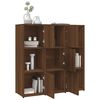 vidaXL Book Cabinet Brown Oak Engineered Wood Medium Book Cabinet