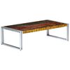 vidaXL Coffee Table Varies by unit Solid reclaimed wood, powder-coated iron
