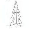vidaXL Christmas Cone Tree Warm white Metal Medium Christmas Cone Tree