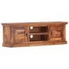 vidaXL TV Cabinet Light Brown Solid Acacia Wood 47.2x11.8x15.7 in