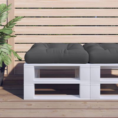 vidaXL Pallet Cushion Black 22.8"x22.8"x3.9" Fabric