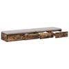 vidaXL Bed Drawers Smoked Oak 59.06 x 14.37 x 6.50 in Engineered Wood