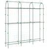 vidaXL Garden Trellis Set of 3 Green Steel with PE coating Large