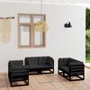 vidaXL Garden Lounge Set Black, Anthracite