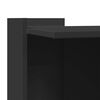 vidaXL Cat Litter Box Enclosure Black Engineered Wood Compact