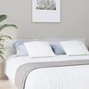 vidaXL Bed Headboard High gloss white Engineered wood Double