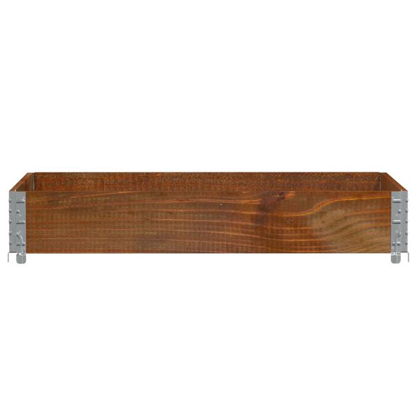 vidaXL Pallet Collar Brown 47.2x31.5" Solid Wood Pine
