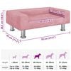 vidaXL Dog Bed Pink 70x45 x 10.4 " Velvet
