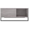 vidaXL Coffee Table Grey Sonoma Engineered Wood, Metal Standard