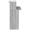 vidaXL Reception Desk Grey Sonoma Engineered wood Standard
