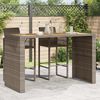 vidaXL Garden Bar Table Grey