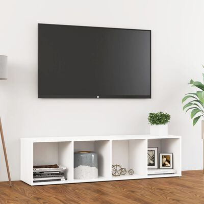vidaXL TV Stand White 56.1"x13.8"x14.4" Engineered Wood