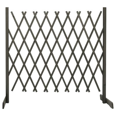 vidaXL Garden Trellis Fence Gray 70.9"x39.4" Solid Firwood