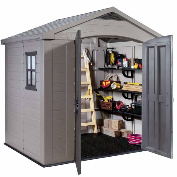 Keter Garden Storage Shed Beige Polypropylene with steel reinforcement