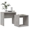 vidaXL Nesting Coffee Table Grey Sonoma Engineered Wood Small Stackable