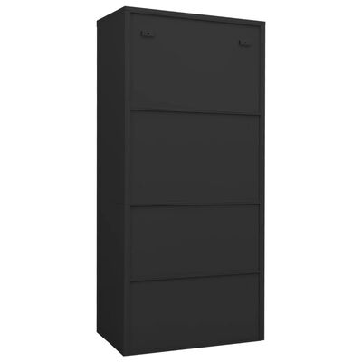 vidaXL Wardrobe Anthracite 31.5"x19.7"x70.9" Steel