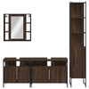 vidaXL Bathroom Cabinet Set Brown oak