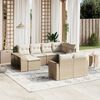 vidaXL Patio Sofa Set Modular Modular Sofa Rectangular Contemporary
