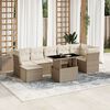 vidaXL Garden Sofa Set Beige